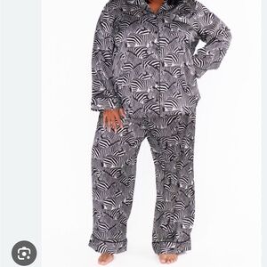 Show Me Your MuMu Black and White Zebra Pajamas